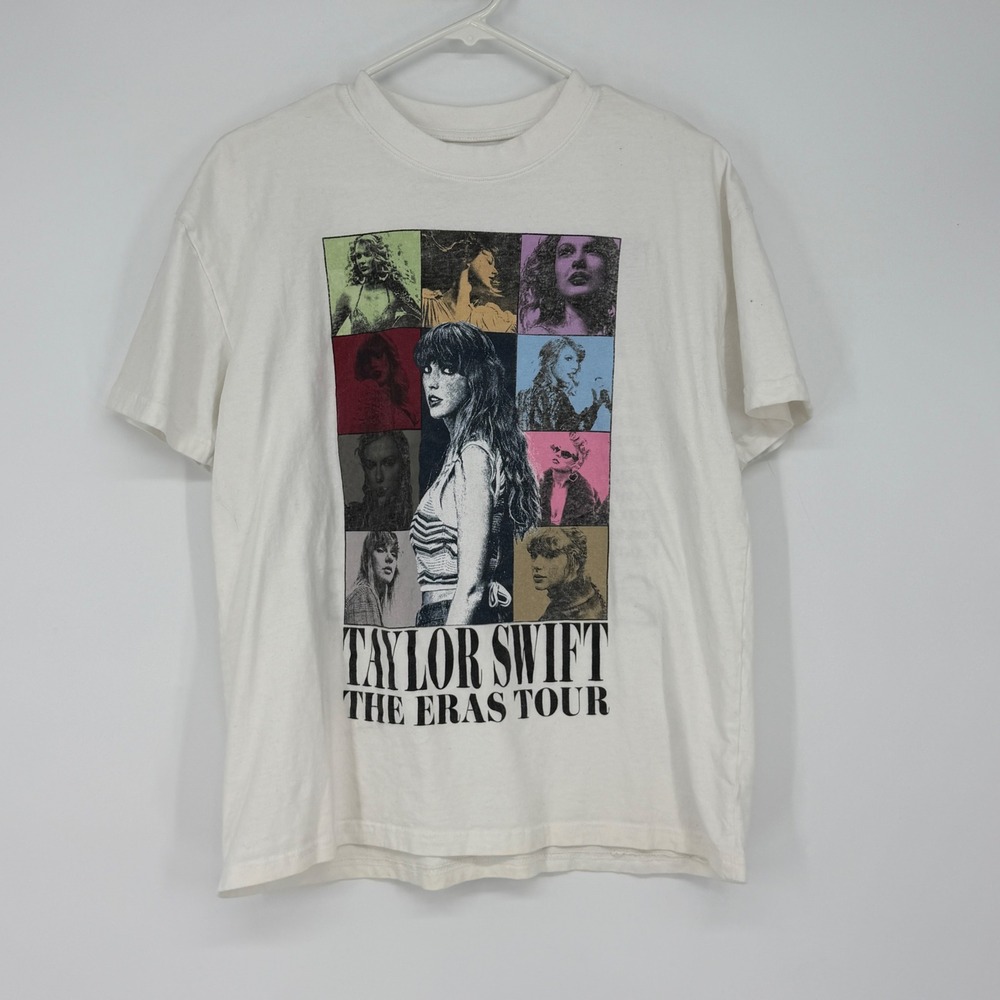 Taylor Swift The Eras Tour 2023‎ Concert T-Shirt White XS Graphic Tee